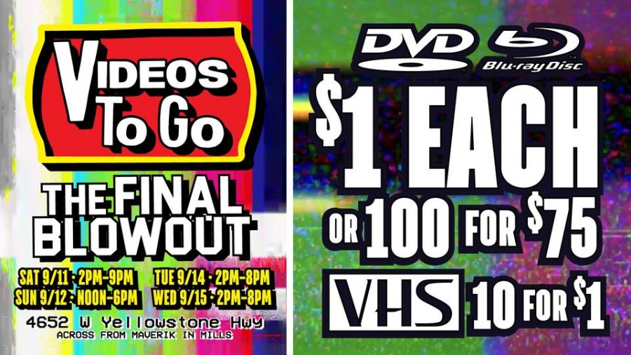 Videos To Go Final Blowout Sale