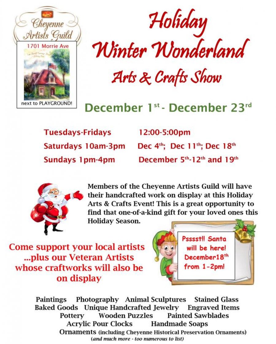 Cheyenne Artists Guild Winter Wonderland Art Sale